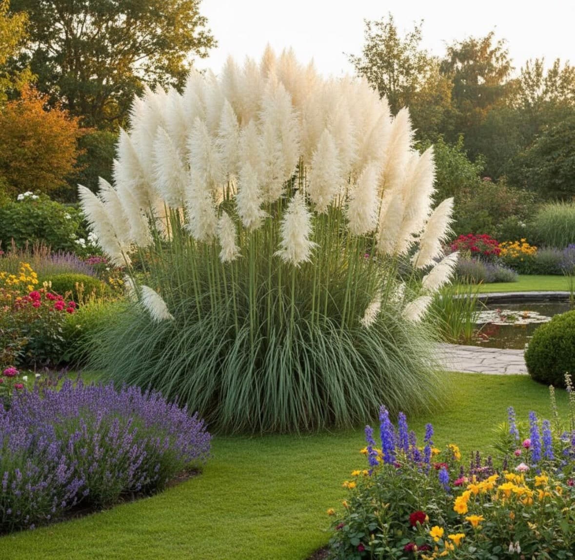 Cortaderia selloana ‘White Plume’